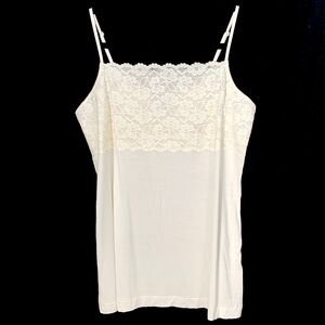 GNW Lace Partial Overlay Camisole